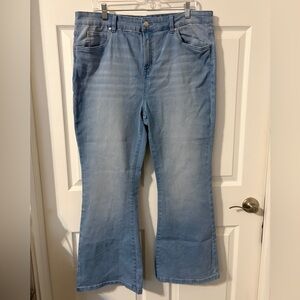 Serra Sky Blue Wide Leg Women's Jeans